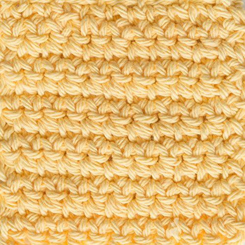 Image of Lily Sugar 'N Cream Super Size Solid Yarn, 4oz, Gauge 4 Medium, 100% Cotton - Yellow - Machine Wash & Dry (Pack of 2)