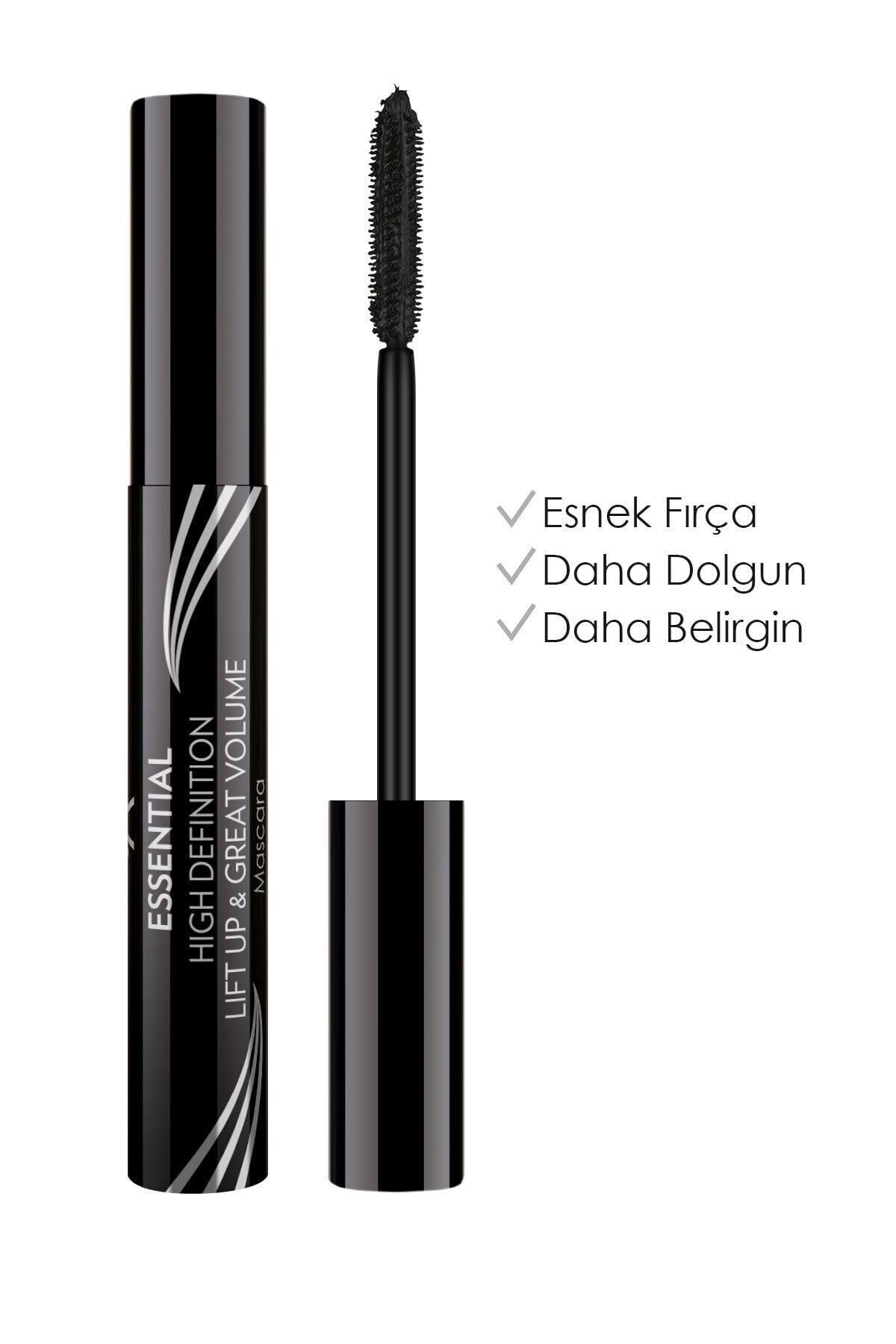 Golden Rose Essential High Definition & Lift Up&great Volume Mascara Black - Hacim Veren Maskara 2'li Set