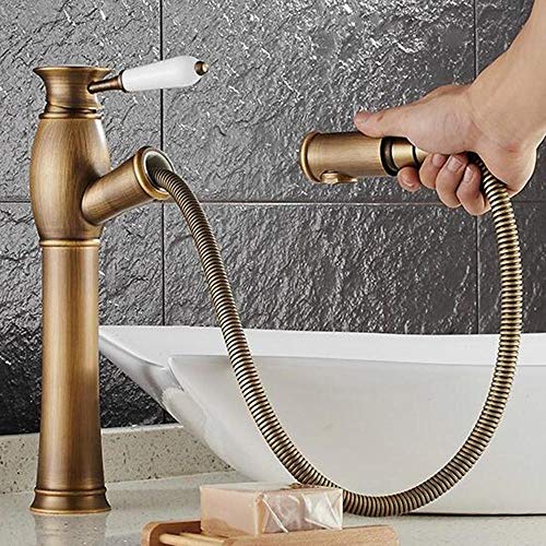 Robinet de lavabo rétractable chaud et froid pour un nettoyage facile de la salle de bains