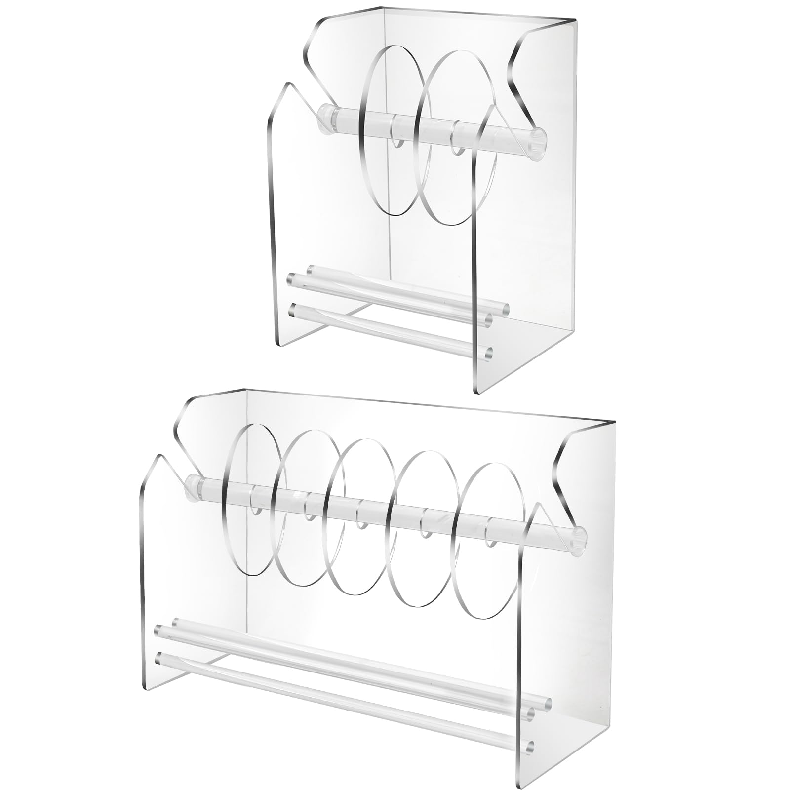 Dispenser di etichette regolabile Dispenser di adesivi acrilici per etichette adesive (3 posizioni e 6 posizioni)