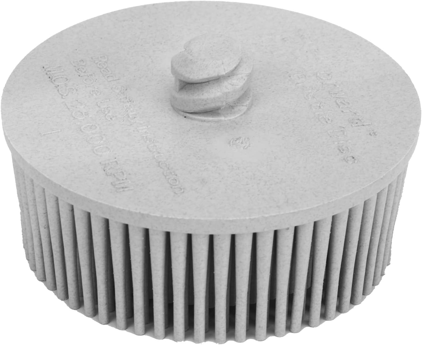 2 Inch Bristle Disc Grit Abrasive Bristle Shank Attachment Disc Remove Burr Rust Coatings On Metal Compatible with Electric Drill Rotary Tools Mini Grinders Silicon Carbide (Gray)
