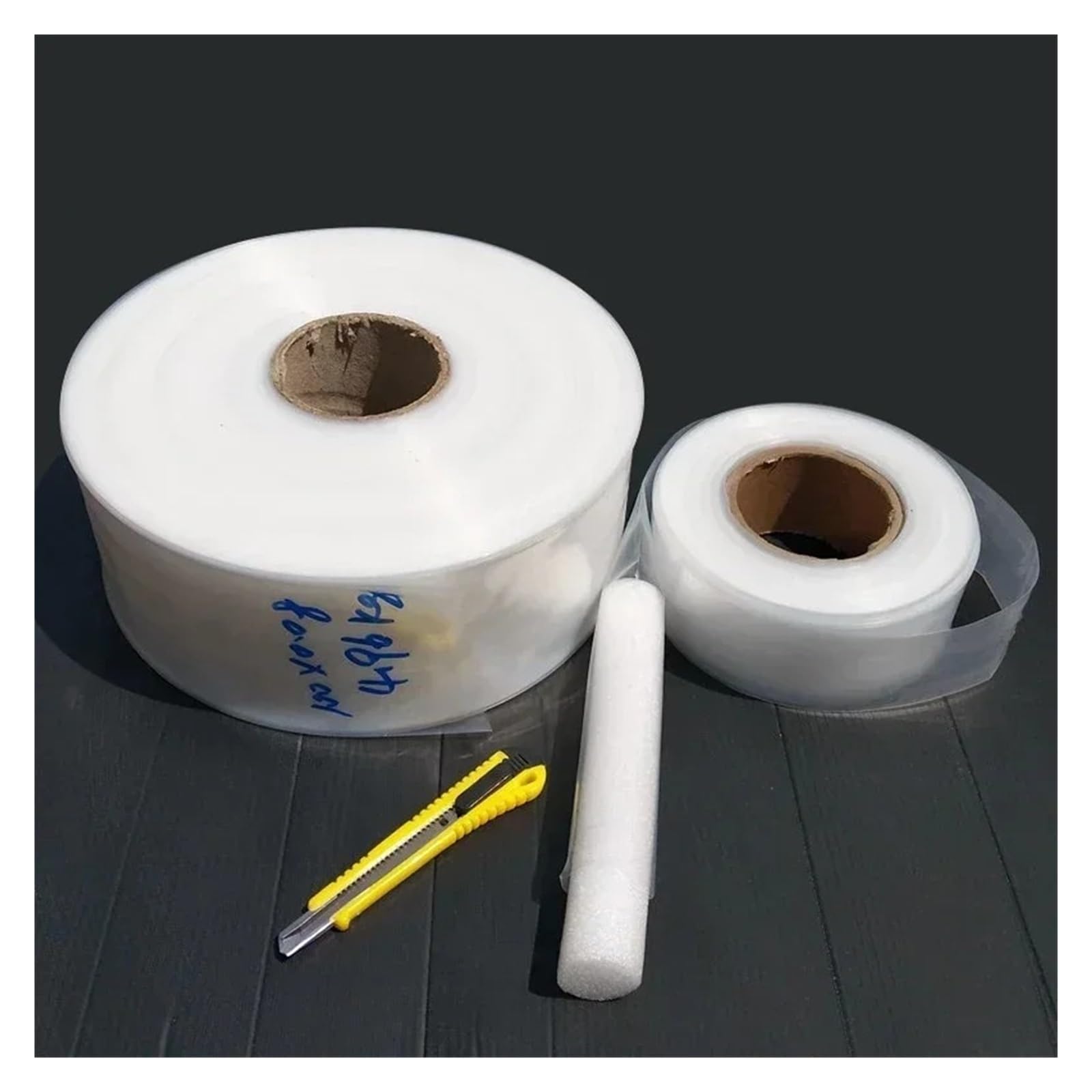 imballaggio di pallet pesanti, Sacchetto for la polvere in plastica resistente, bocca piatta, trasparente, for imballaggio postale, for alimenti(15cm Wide)