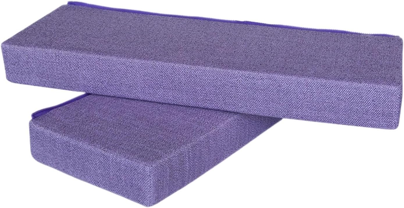 Yoga Bolster Pillow Set Rectangular Support Sponge Cushion for Legs Versatile Block Removable Cover Suede Cloth Suitable for Balance Poses Shoulder St