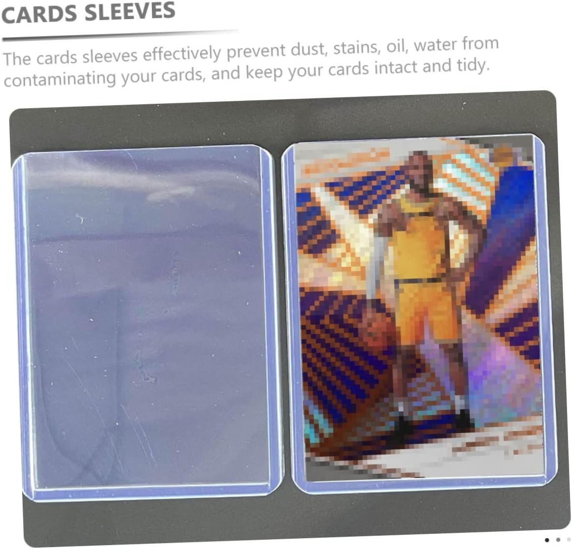 100pcs Transparent Card Protector Sleeves for Game Cards Business and Photos Id Cover Easy to Use for Storage and Display