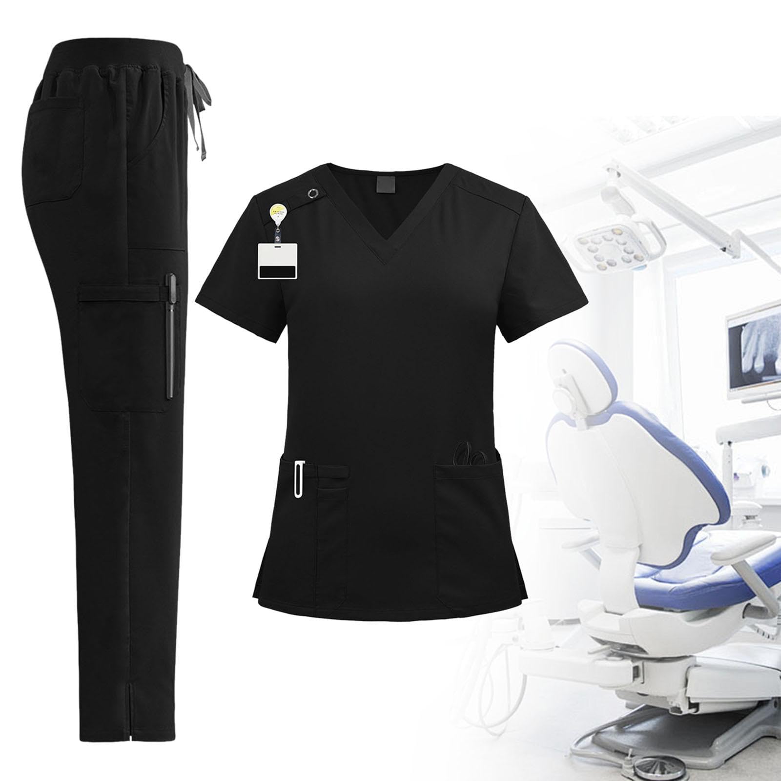 Oshhni Damen Arbeitskleidung Set für Tierpfleger, Elegante Uniform für SPA Und Beauty Center
