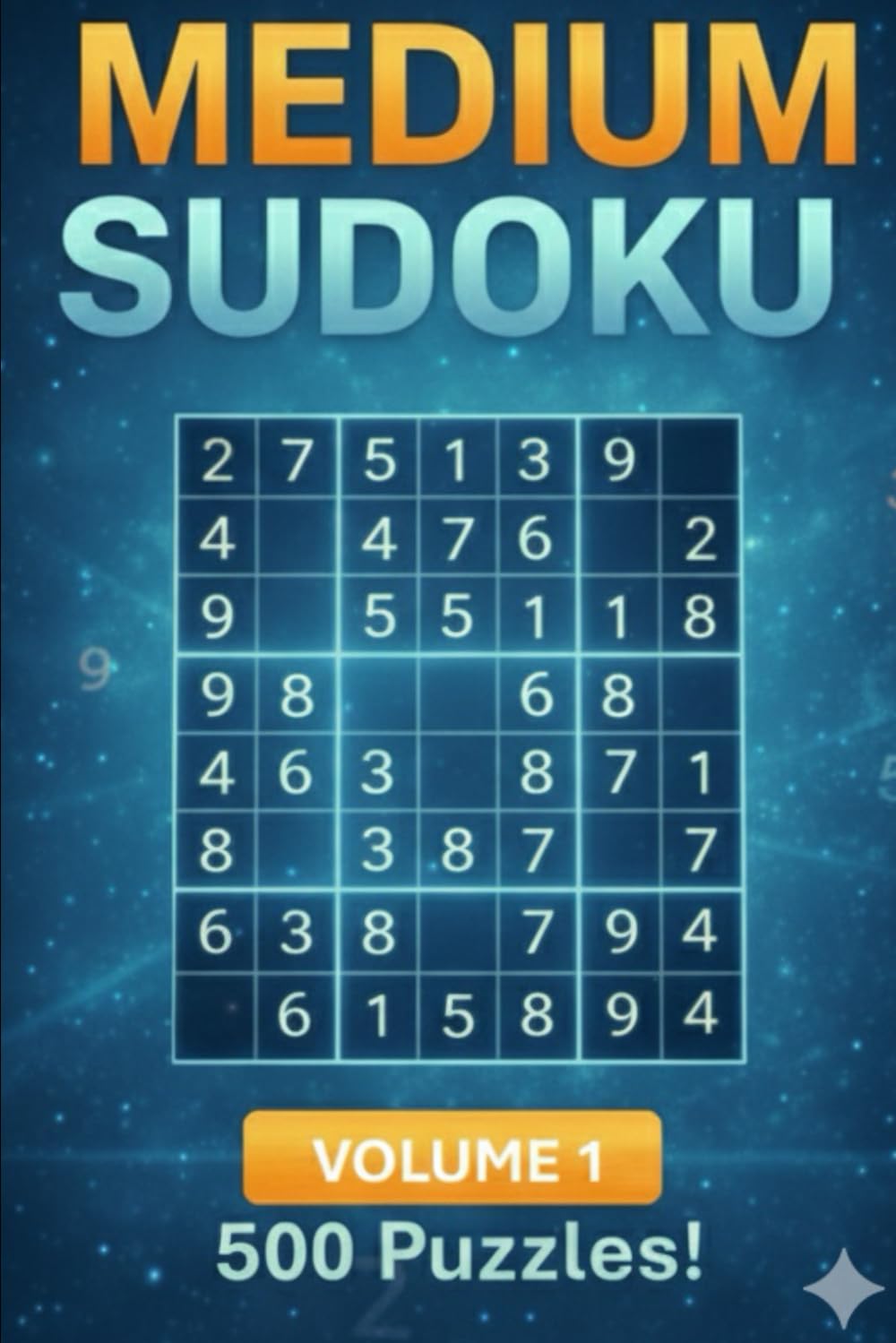 Sudoku Book: Medium Edition: Volume 1 | 500 Puzzles (Complete Sudoku Collection)