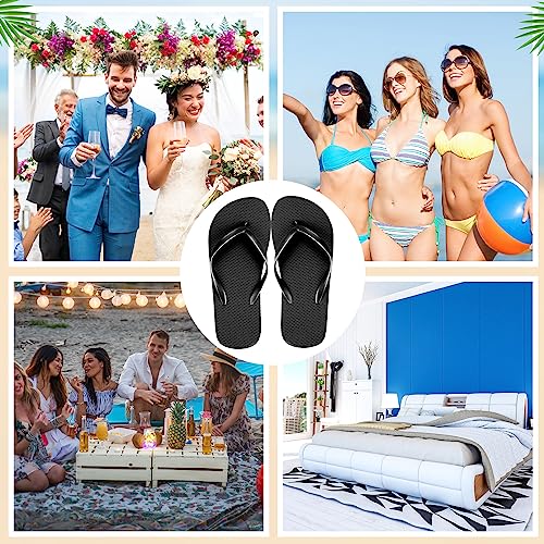 Unittype 72 Pairs Flip Flops Bulk for Wedding Assorted Size Sandals Pack Casual Slippers Flip Flops for Adults Women Men Wedding Bridal Shower Favors Hotel Travel Spa Pool Party Supplies4