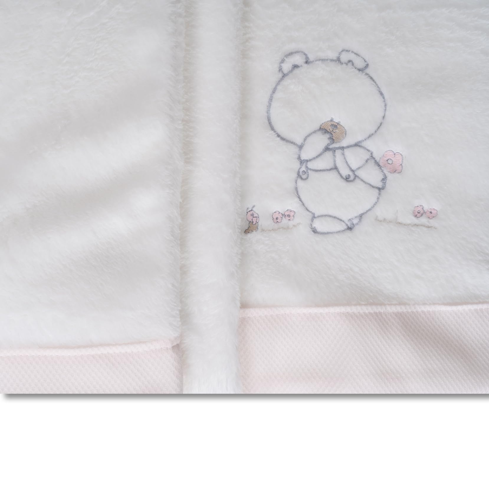 Zestaw pościeli 100% koralowych do łóżek/łóżek 80 x 130 cm, ciepły, hipermiękki, przyjazny alergikom, łącznie z prześcieradłem z gumką, blatem i poszewką na poduszkę. (Pepo Pink)