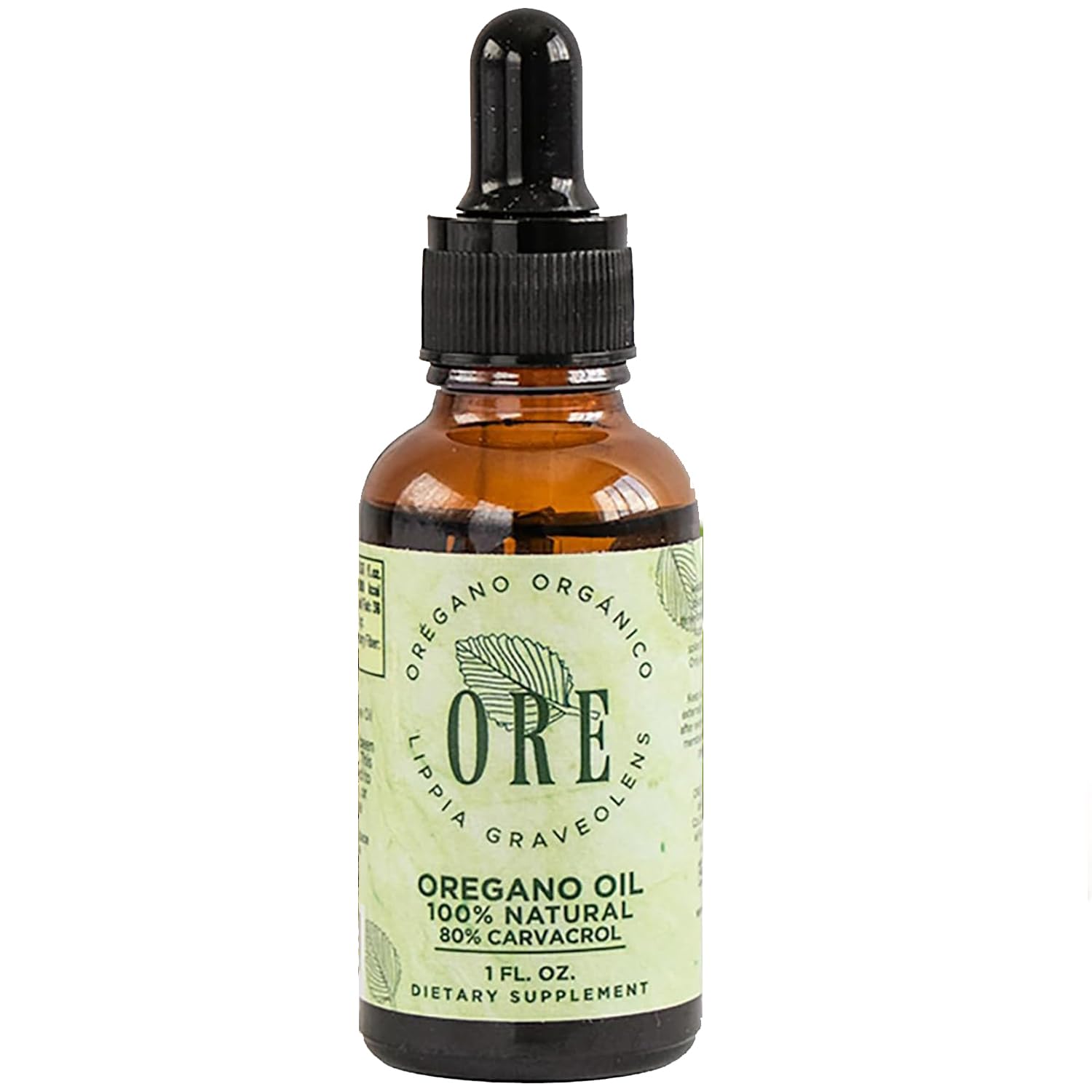 ORE Mexican Oregano Oil Drops 1 oz | 80% Carvacrol | Wildcrafted Herbal Extract for Immune & Respiratory Support | Natural Liquid Supplement | Non-GMO | Dropper Bottle