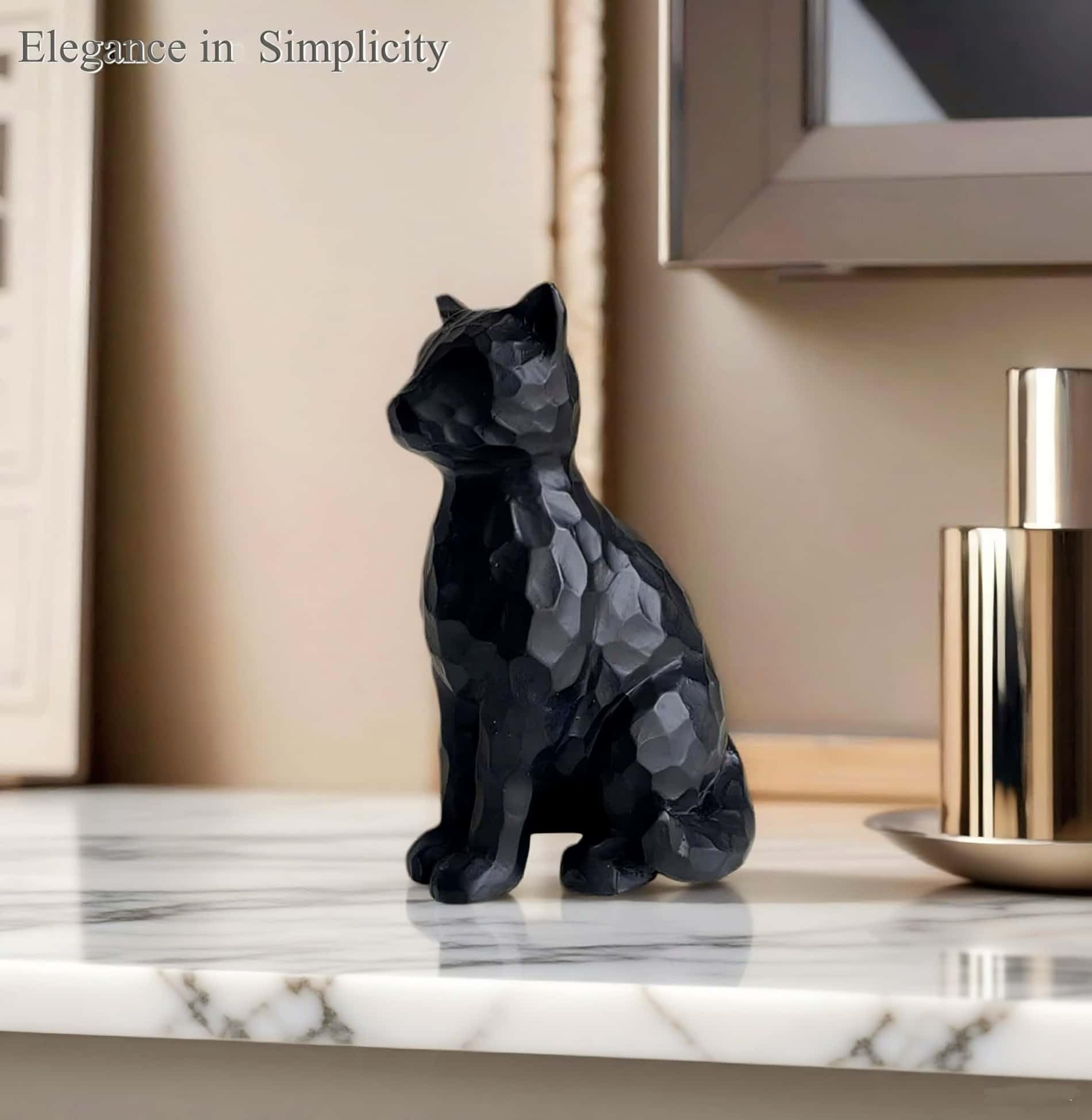 Amazon.com: JWT Astyle Black Cat Figurines Statue Home Decor Gifts