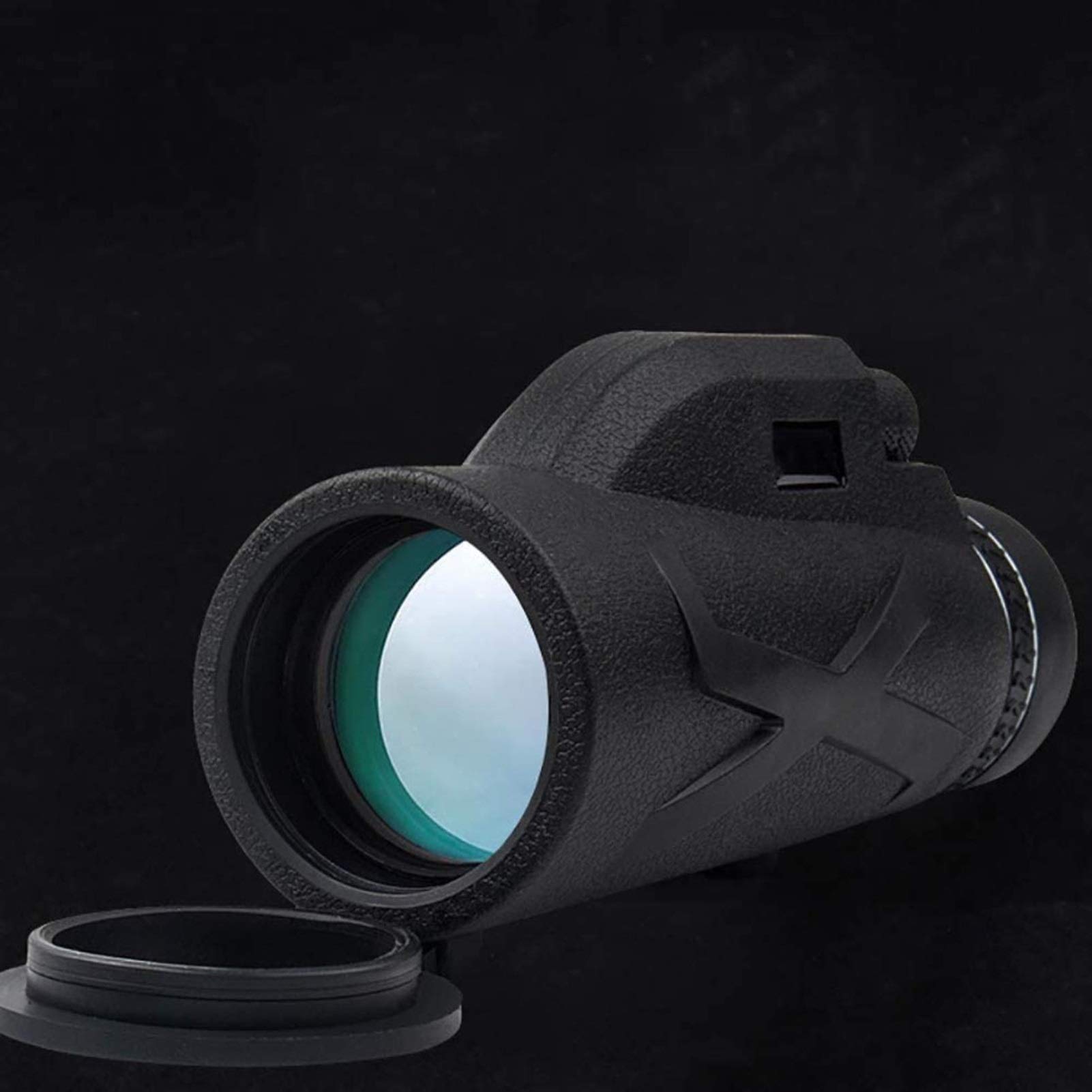 Monocular portátil 80X100 de Alta Potencia y monocular con Prisma BAK4, Clip Simple para teléfono móvil + Soporte telescópico de aleación de Aluminio