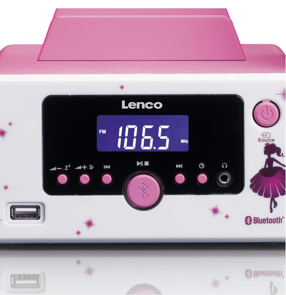 Lenco MC-020 Système Compact avec Radio FM Bluetooth et USB