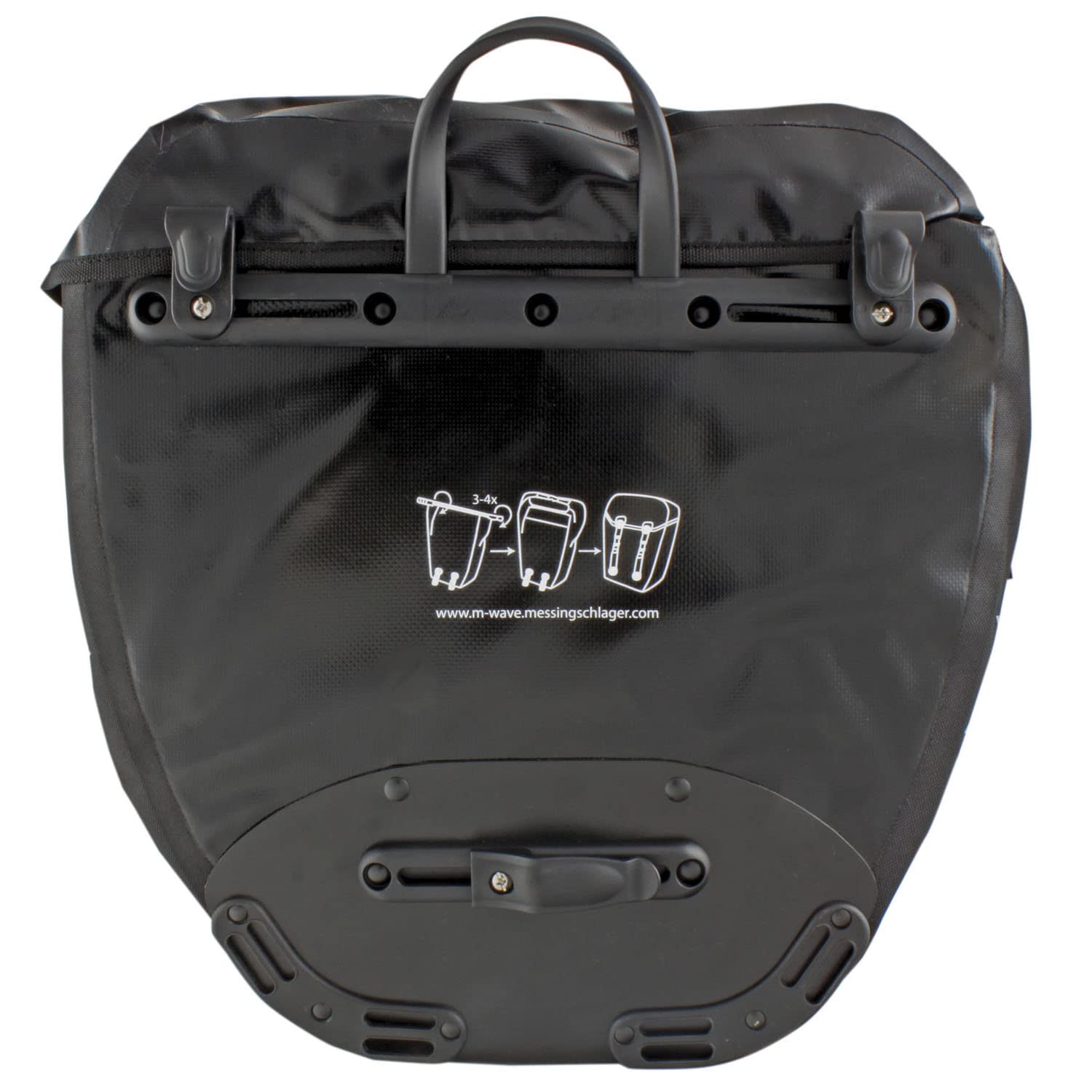 M-Wave Calgary Borsa Per Scarpe Da Viaggio Unisex 2x12,5 L - Impermeabile Con Sistema Di Fissaggio, Nero - 2