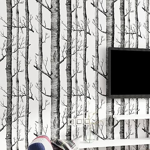 Papier peint CCFENG branches abstraites Cover