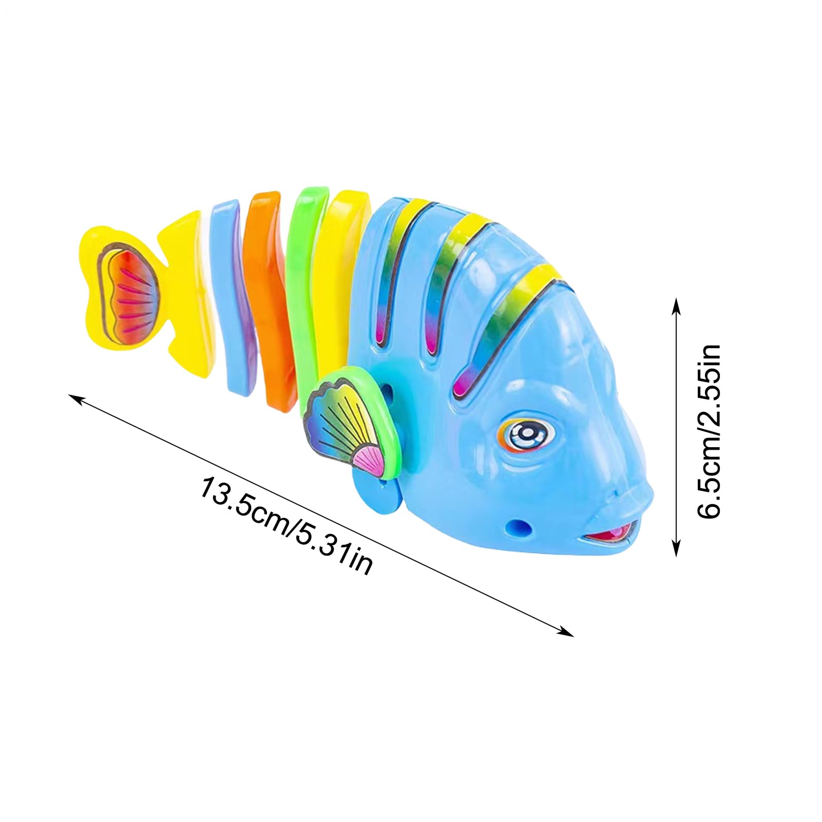 Juguetes acuáticos para Peces con Mecanismo de relojería | Juguetes para Peces con Cuerda para Mascotas | Juguetes de baño con Forma de de Cuerda,Wiggle Bathroom Play Juego Interactivo