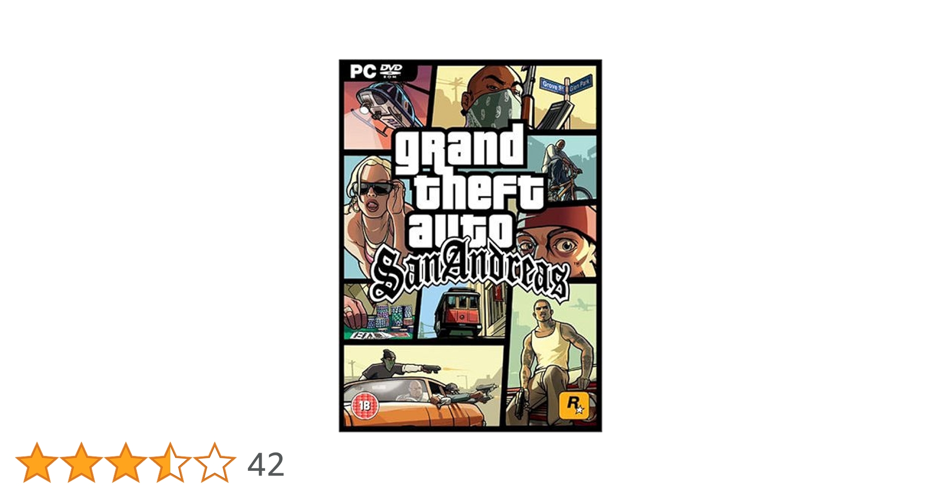 gta sa グランド セフト オート　サンアンドレアス　PC UK版 ◇KA302【動作OK 】Grand Theft Auto: San Andreas 2nd Edition