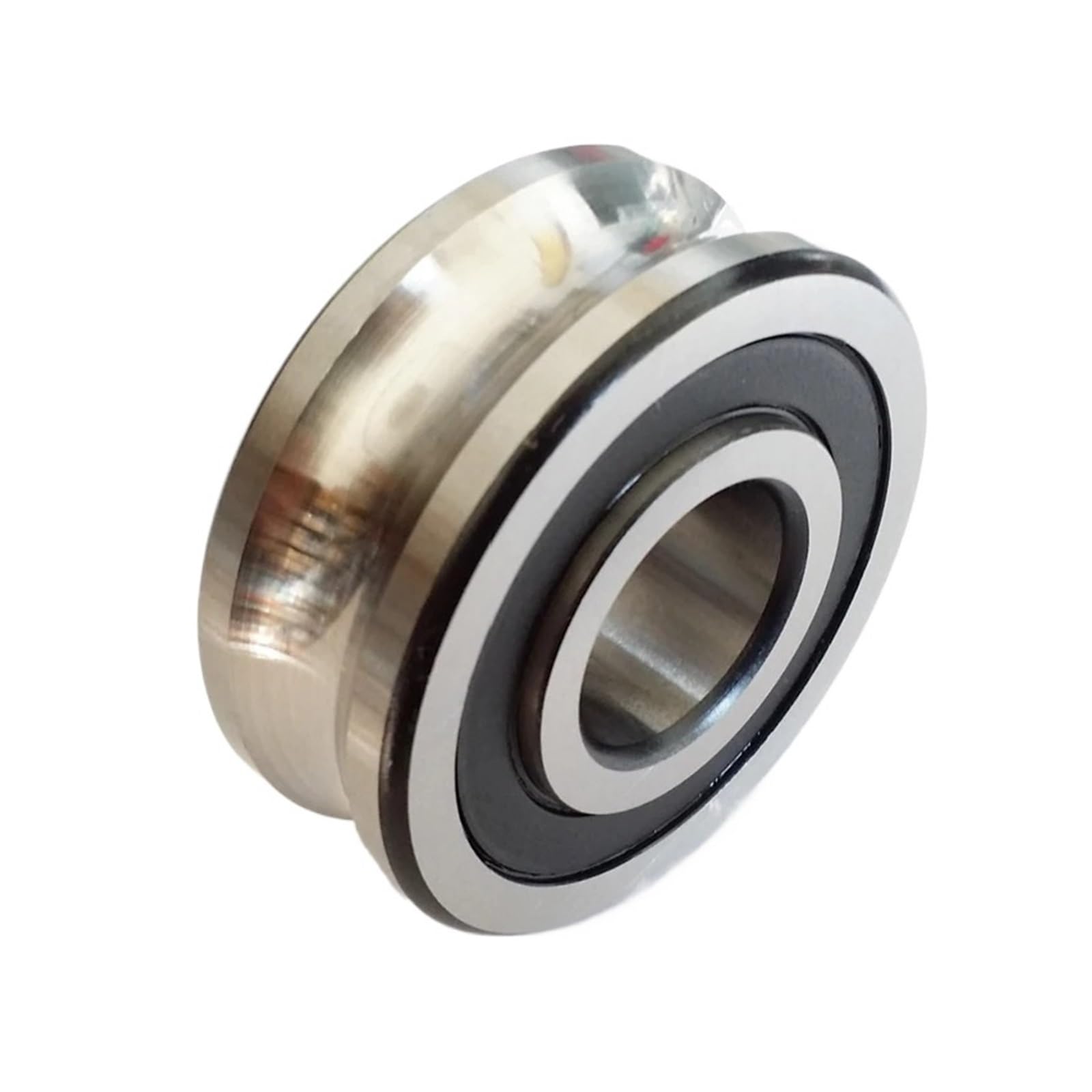 JJHQOKYNA 1PCS Track Rollers Double Row Angular Contact Ball Bearings Gothic Arch Raceway Groove
