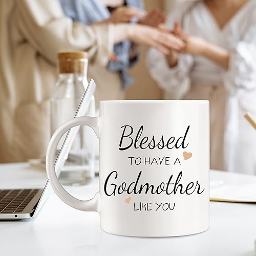 Miniatura 4 de Regalos para madrina de parte del ahijado, taza personalizada para madrina con texto fotográfico de bebé, regalos de cumpleaños para el día de la