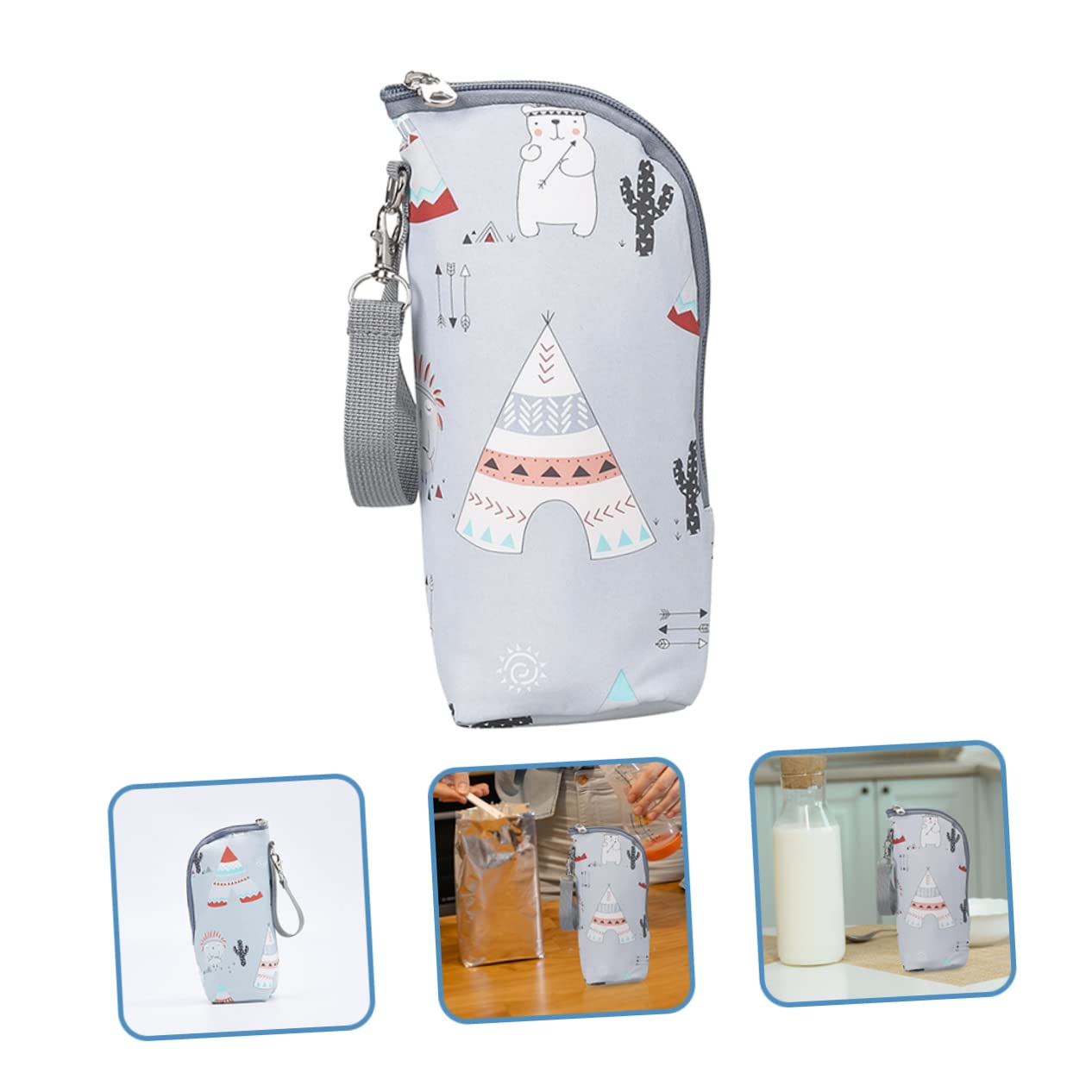 Abaodam 5piezas Bolsa Térmica para Biberón Infantil Bolsa Aislante Portátil Mantener Exteriores Compatible Botellas De Leche y Bebidas