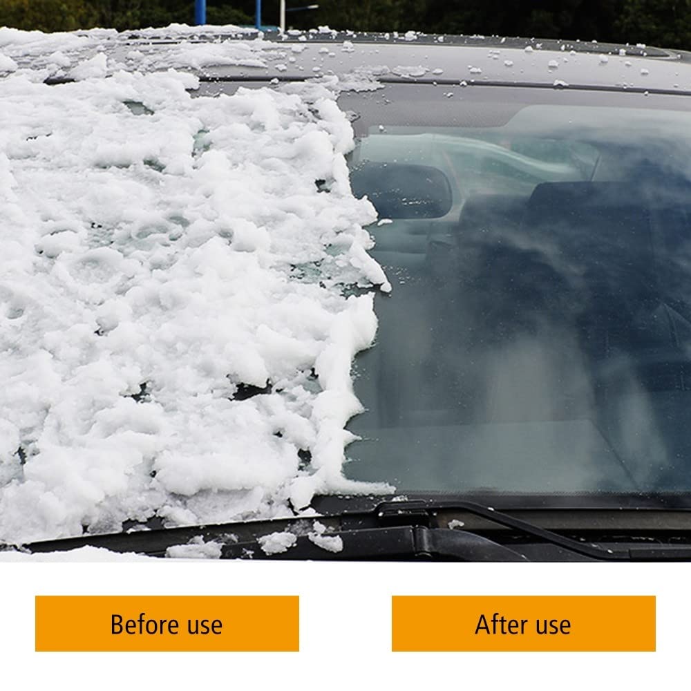 Grattoir à Glace Et Neige DONGKER - Longueur Réglable 16,5 à 24,8 Pouces - Tête Souple PVC - Pour Voiture, SUV, Camion