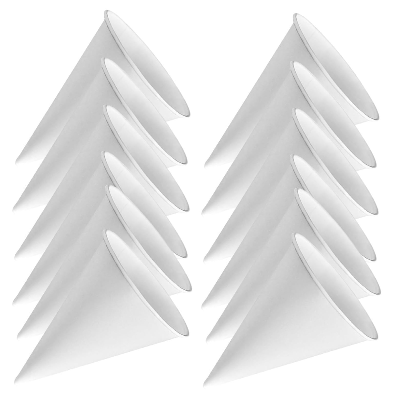Alipis Bicchiere di Carta Conico Bianco 200 Pezzi, Monouso Leggero | Festa Estiva, Pratico e Perdite, Semplice e Creativo per Bevande e Dessert