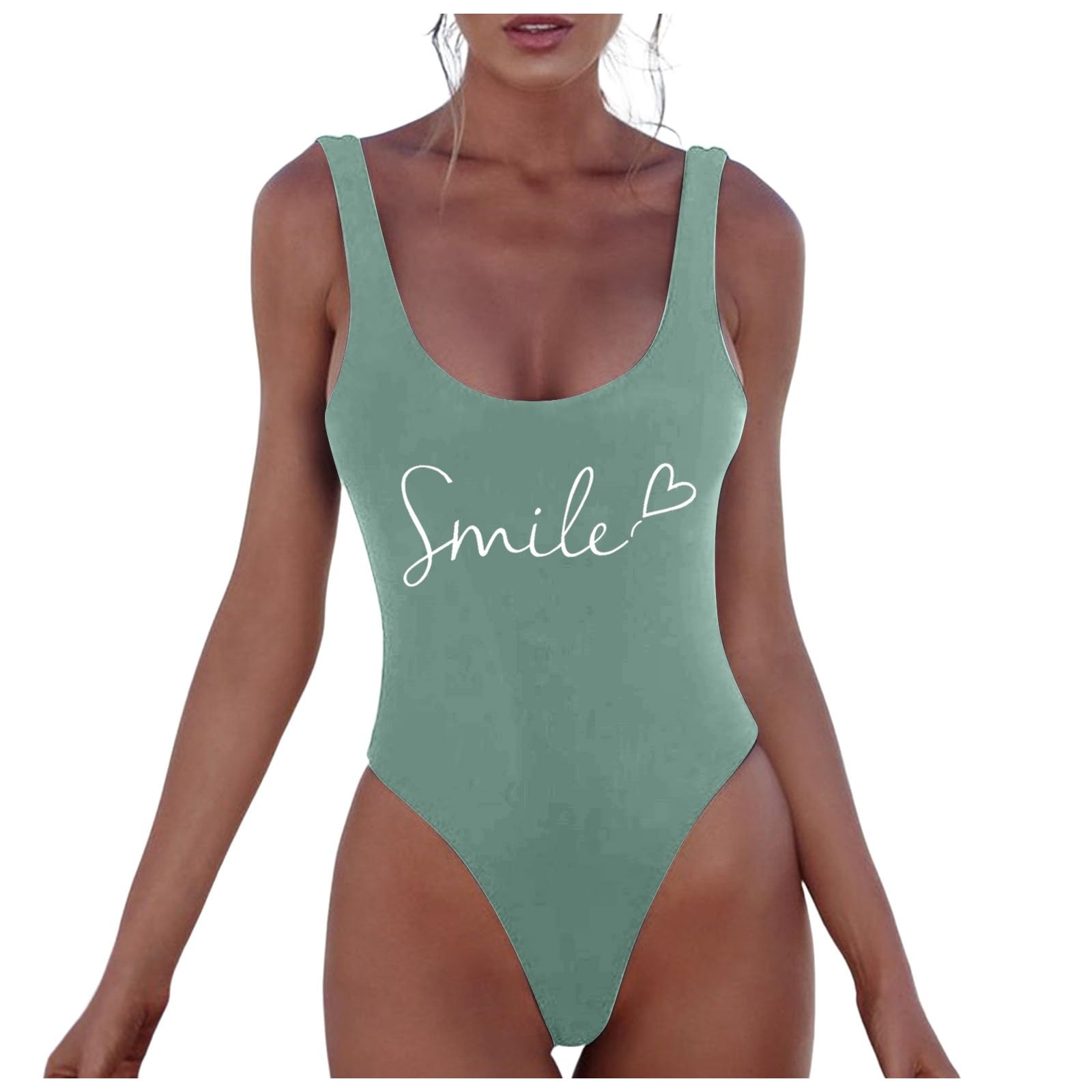 Kobiety Strój Kąpielowy Kwiatowy Seksowny Bikini Bez Rękawów Pleców, Niebieski, L