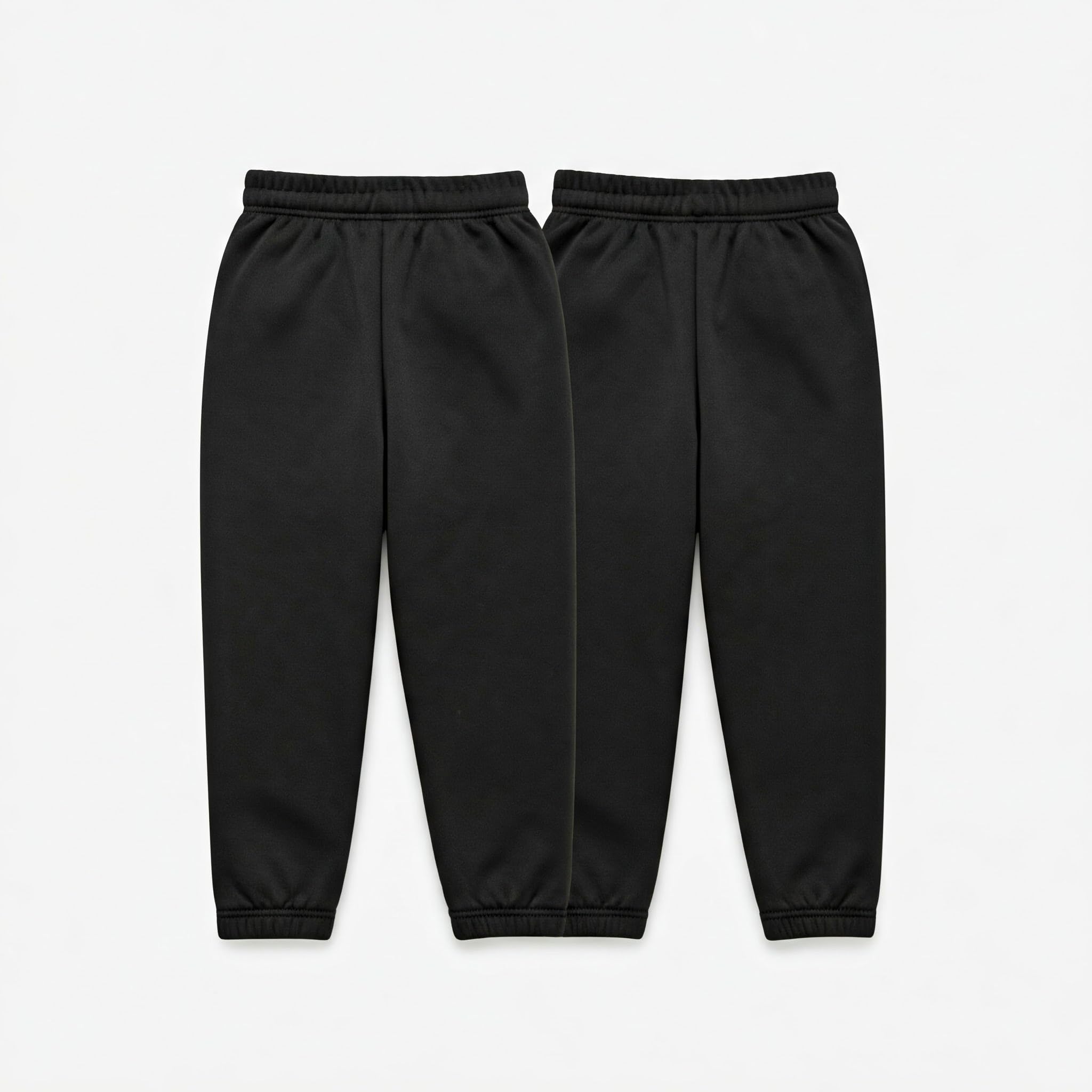 Born Ruler Baby Joggers - Track Pants - Cotton Fleece - Unisex - Soft & Comfortable - Perfect for Playtime - Breathable & Durable (in, Age, 2 Years, 3 Years, Regular, Black)
