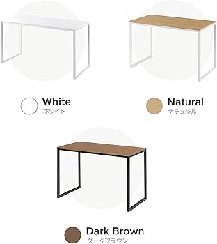 Amazon.co.jp: ZINUS Jennifer ワークデスク ダークブラウン 幅120