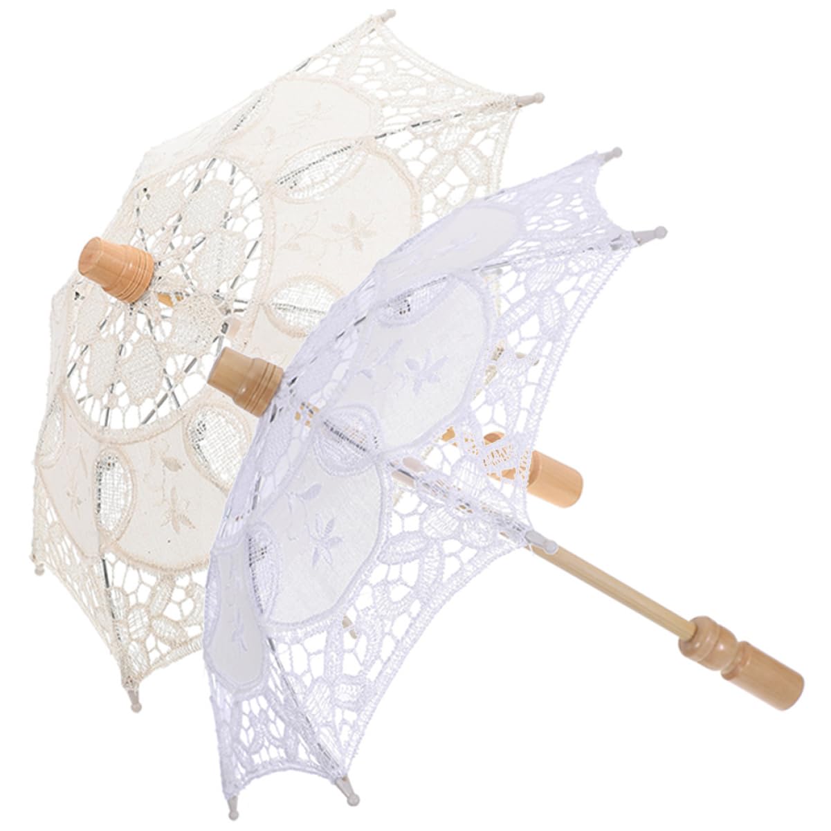 TOYANDONA 6 STK Braut Regenschirm dekorativer Regenschirm für Hochzeit Hochzeitsdekoration Spitzenschirm für Hochzeitsfeier Mädchen Hochzeitsschirm Viktoria Requisiten Reisen