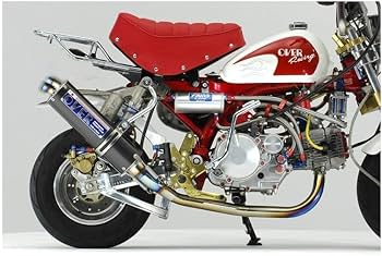 値下げしましたモンキー　オーバー チタンマフラー マフラー オーヴァーレーシング OVER ステンレスチタンマフラー