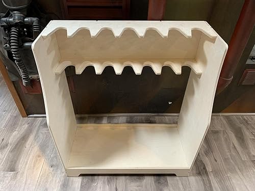 Miniatura 2 de Factory Crafts | Soporte de almacenamiento para rifles | Estante de almacenamiento de armas de 7 ranuras | Fabricado en Estados Unidos | Madera