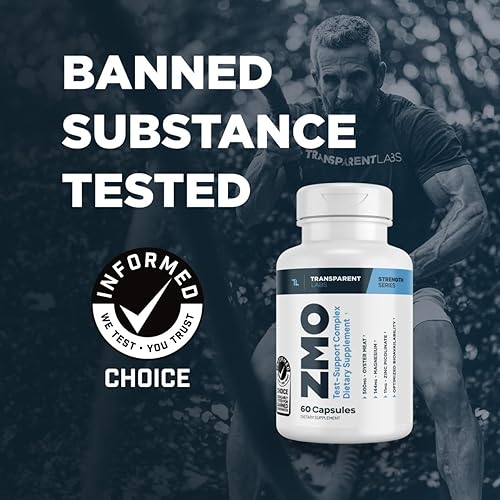 Miniatura 2 de Transparent Labs ZMO - Constructor muscular para hombres y mujeres con zinc, glicinato de magnesio y polvo de ostras para la recuperación muscular,