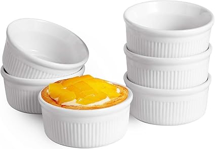 wallpapers 175 Ml To Cups Canada comsaf white porcelain ramekins 175ml baking cups for souffle creme brulee custards pudding and ice cream durable pack of 6