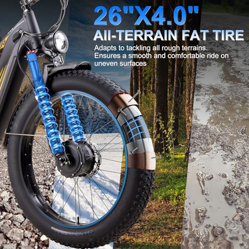 Peak 8000W Dual Motor Electric Bike for Adults – 50MPH Fast