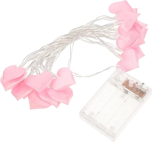 Miniatura 4 de PRETYZOOM Cadena de luces de amor de cadena de luces de hadas de batería de luces de hadas de corazón Guirnaldas luminosas de interior forma de