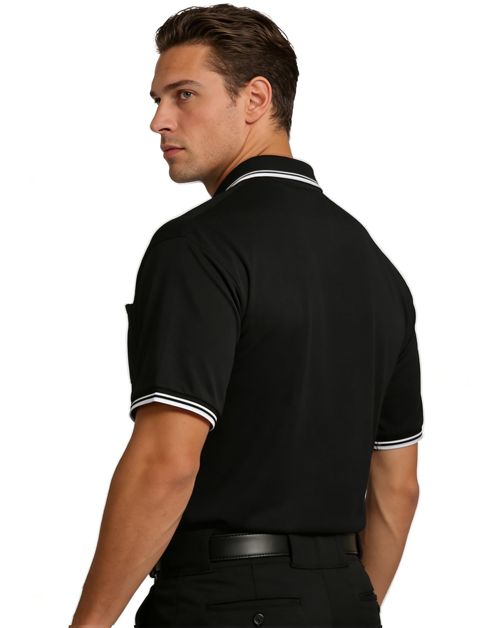 VKT Umpire Shirt Polo Short Sleeve Baseball Softball Ref Uniform Referee Gear Sized for Chest Protector - 5