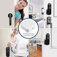 Vista 6 de Cerradura de puerta inteligente de huellas dactilares, IPX5 resistente a la intemperie, entrada sin llave, control de aplicación de bloqueo TT