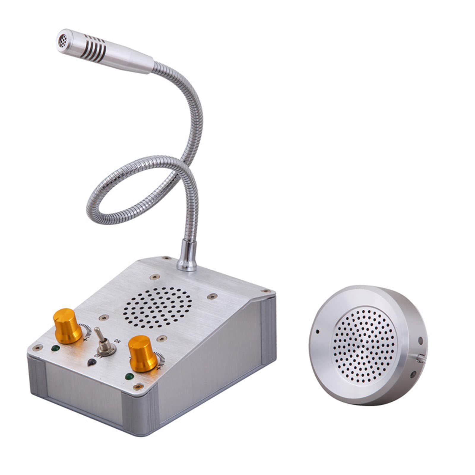 FANOYA Walkie-Talkie Finestra Bidirezionale con Scocca -Piccolo Altoparlante per Ospedali, Stazioni, Sportelli, Biglietteria, Ristoranti, Mense