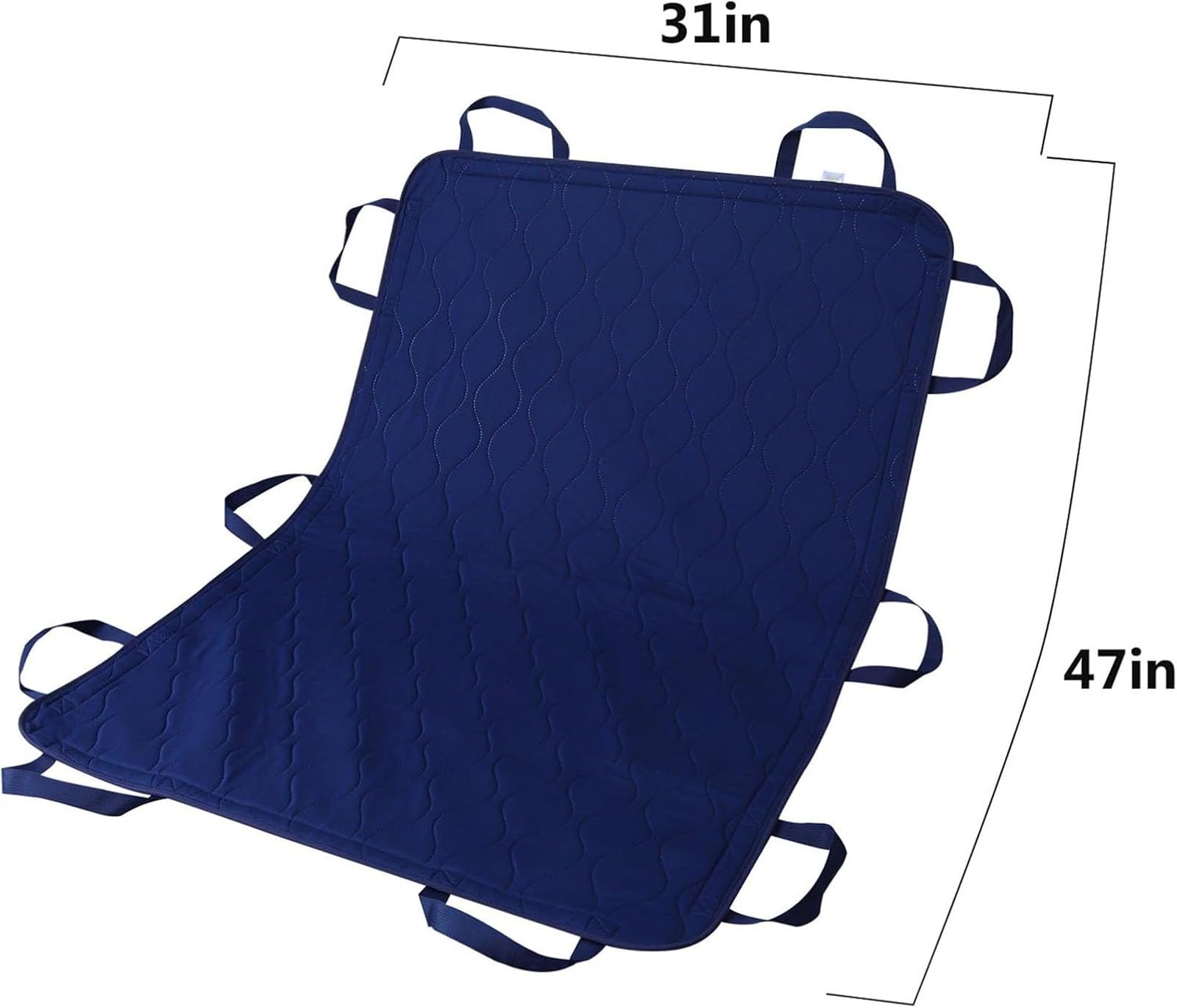 Almohadilla de cama de posicionamiento con asas, Sábana de transferencia reutilizable y lavable para girar, levantar y reposicionar,Tabla de transferencia de pacientes