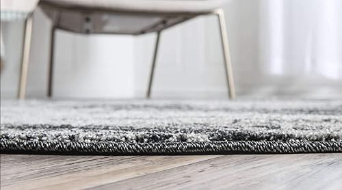 Miniatura 9 de Unique Loom Del Mar Collection - Alfombra de área - Lucille (4 pies 1 pulgada, redonda, verdeverde cazador)