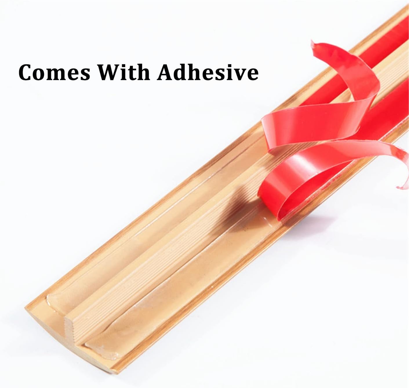 Floor Transition Strip Door Kitchen Bedroom, Thresholds Wooden Floor Transition Strip Laminate T Molding, 4cm Wide Reducer Edge Trim for Doorways Entryway Vinyl Flooring, 90/95/100/105/110/120/130/140