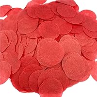 Vista 7 de Confeti de papel de seda, 5000 unidades, círculos redondos amarillos, de 1 pulgada, para decoración de mesa, boda, fiesta de cumpleaños