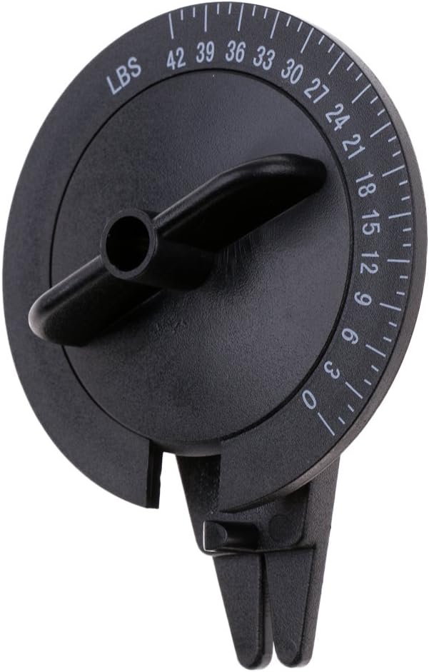 Heavy Duty Multifunctional Badminton String Tension Checker 0-42lbs - Easy to Use Stainless Steel Racket Stringing Tool for Tennis, Know When to Restring - Perfect for Badminton