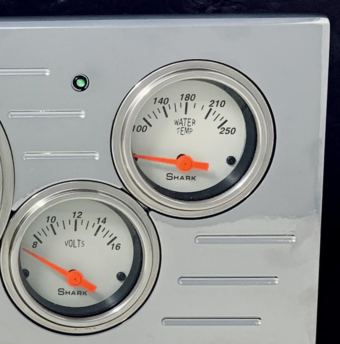 1940 Chevy Car 5 Gauge Dash Cluster Panel Set Powder Coated Beige