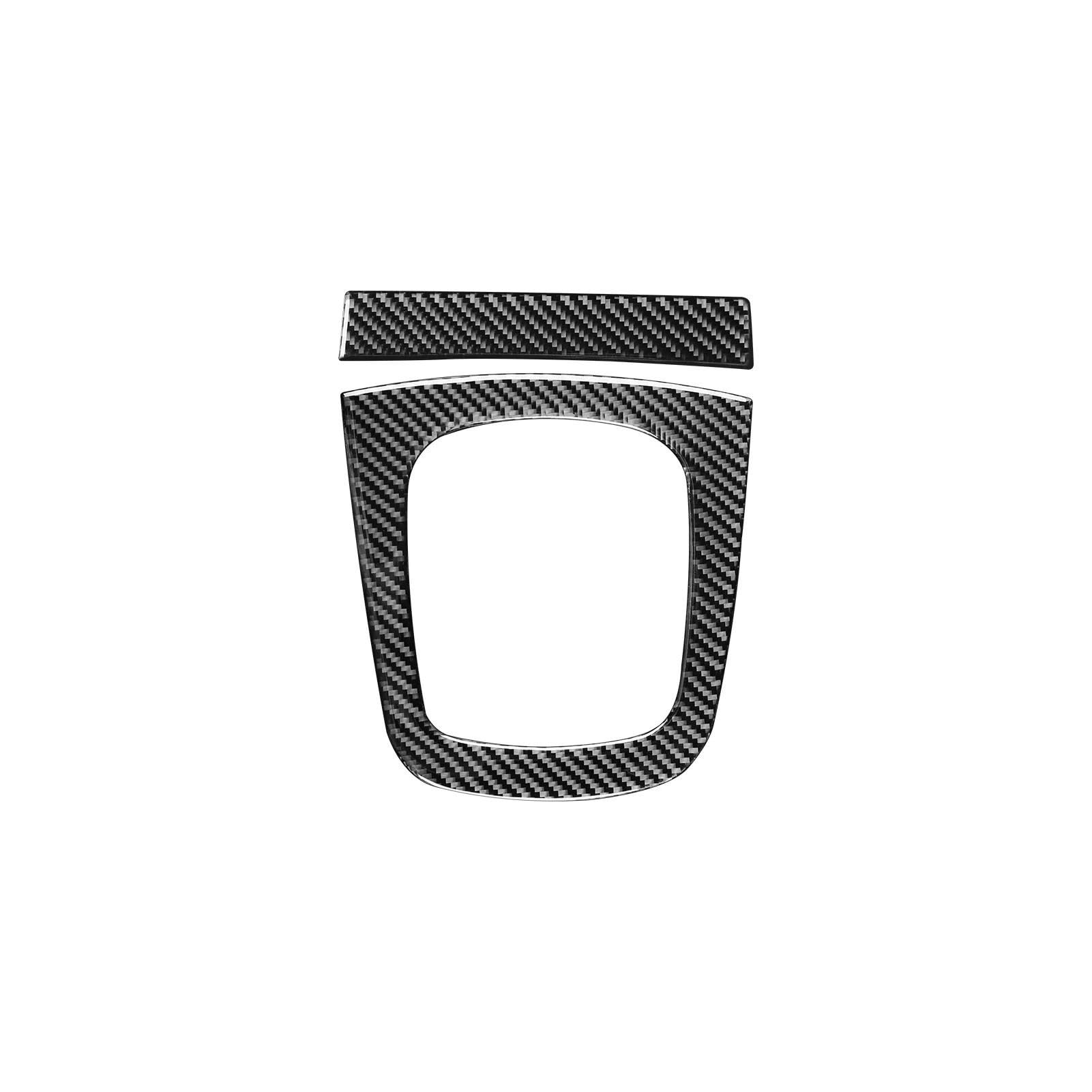 Qibbei One Color Carbon Fiber Car Central Control Gear Shift Panel Decoration Cover Sticker For Audi Q3 2013-2018 Stickers
