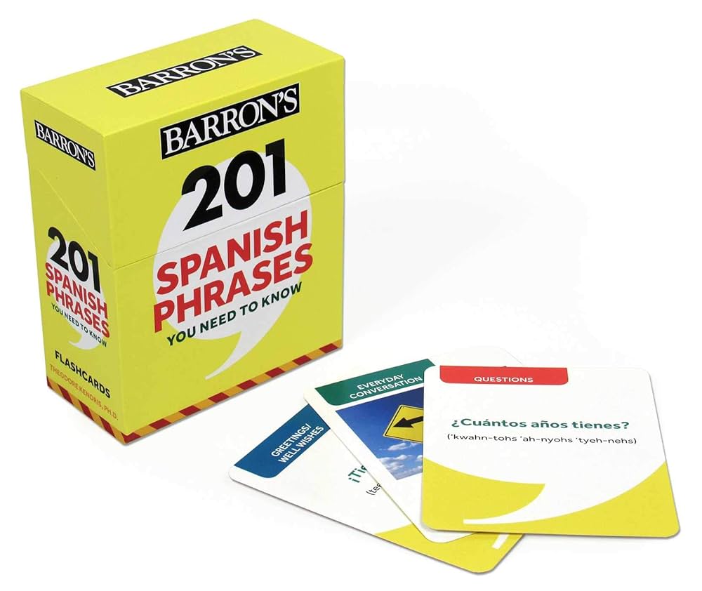 Amazon.com: 201 Spanish Phrases You Need to Know Flashcards