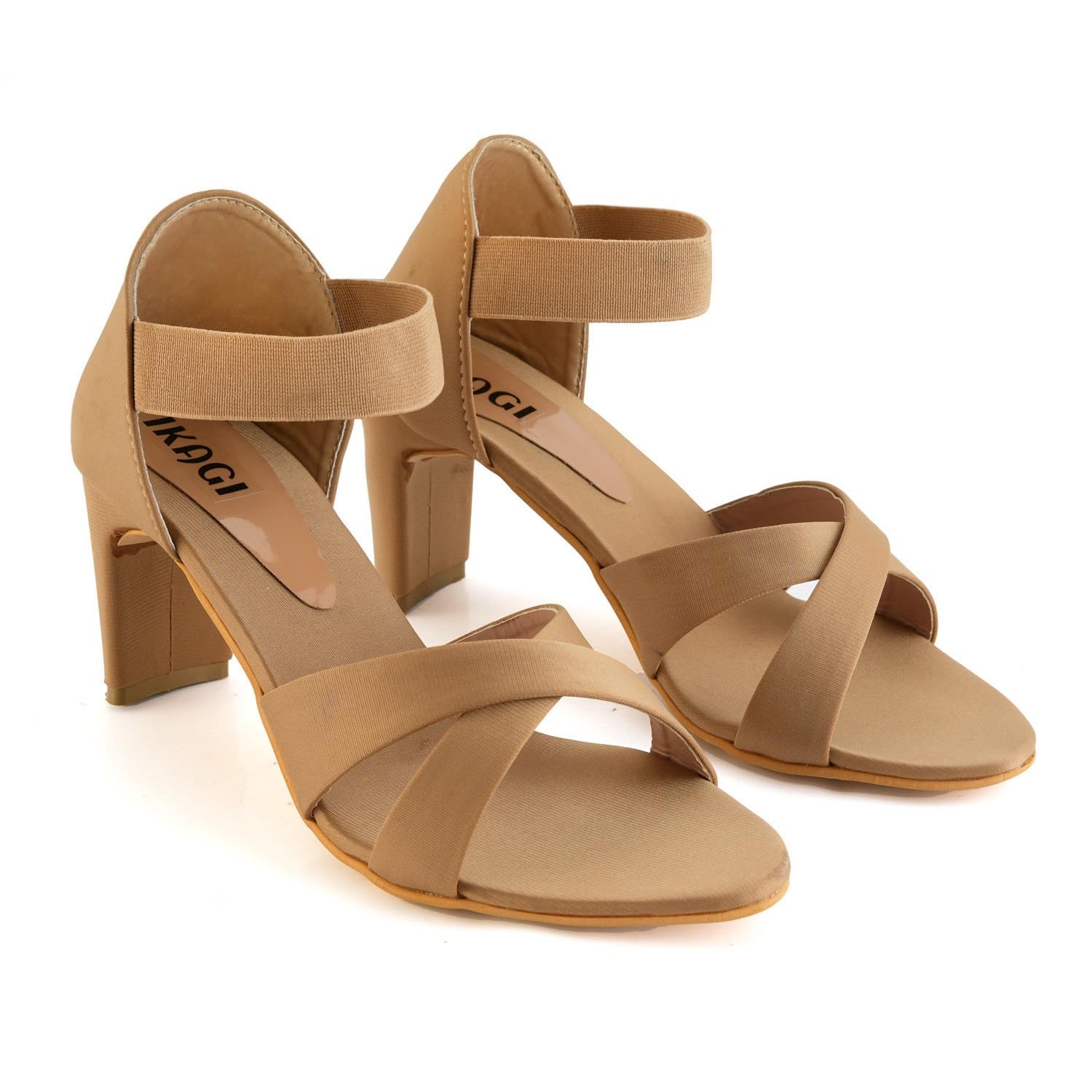 IKAGI Womens Fashion Sandals | Light weight | Comfortable Block Heel Sandals for Women/Girls (Beige, 6) (B0D37VV4B2) Amazon Price History, Amazon Price Tracker