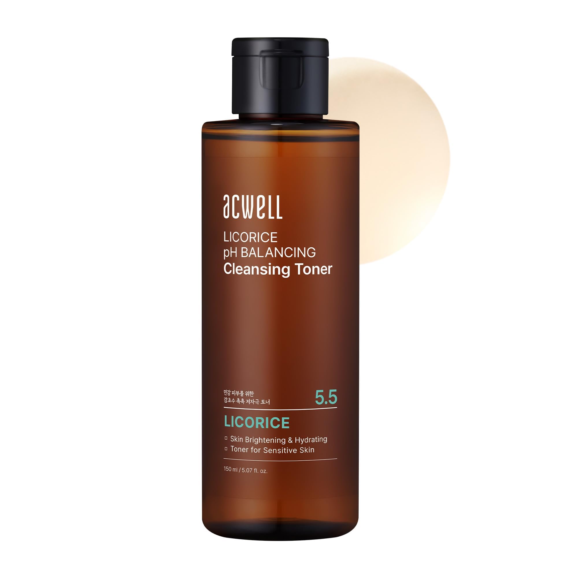 [ACWELL] 5.5 Licorice PH Balancing Cleansing Toner 5.1 Oz. Make-Up Remover