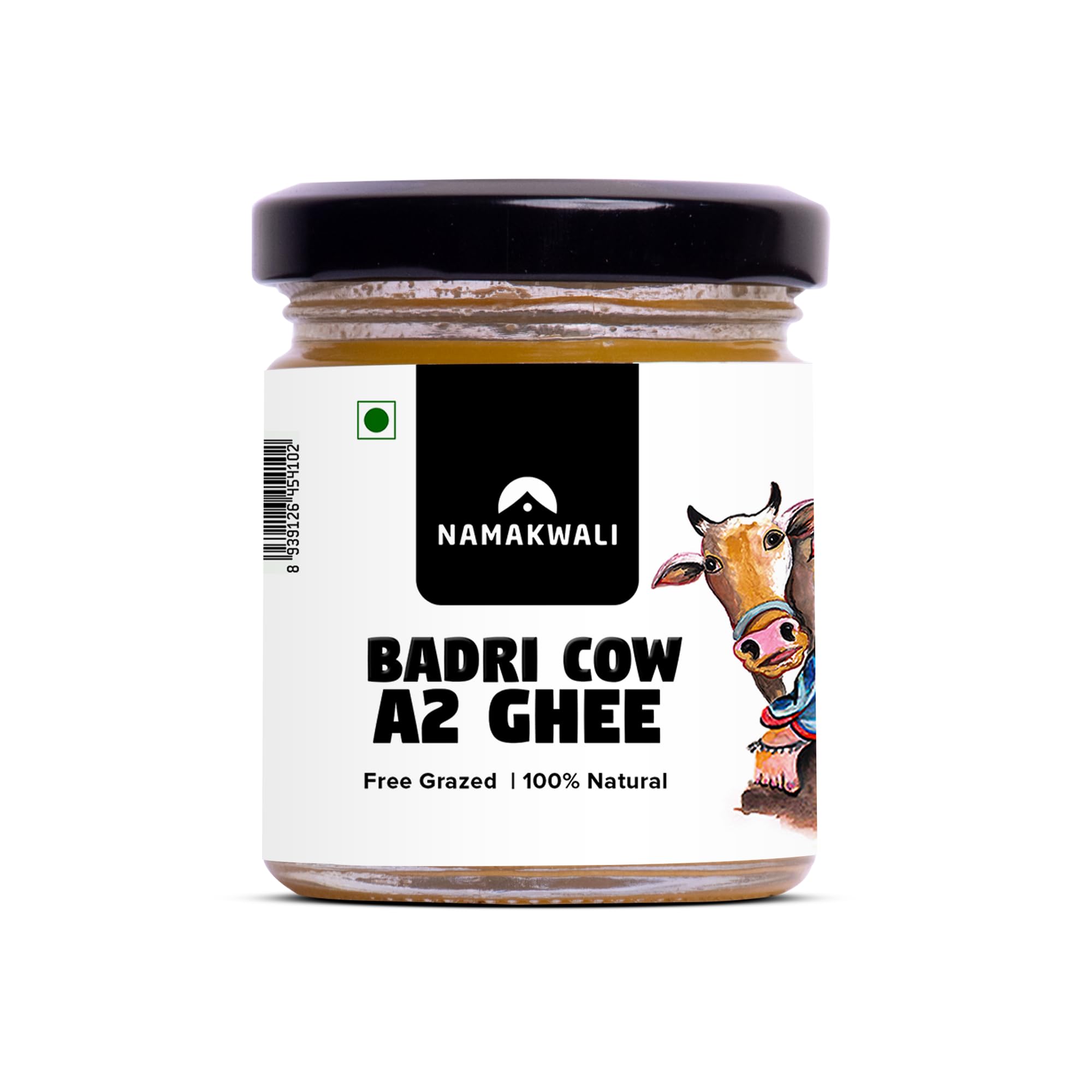 Namakwali A2 Badri Cow Ghee 100ml | Pahadi Bilona Ghee in Glass Jars | Traditional Vedic Method - Premium A2 Ghee | 100ml | Pure & Unadulterated | As Seen On SharkTank India S3