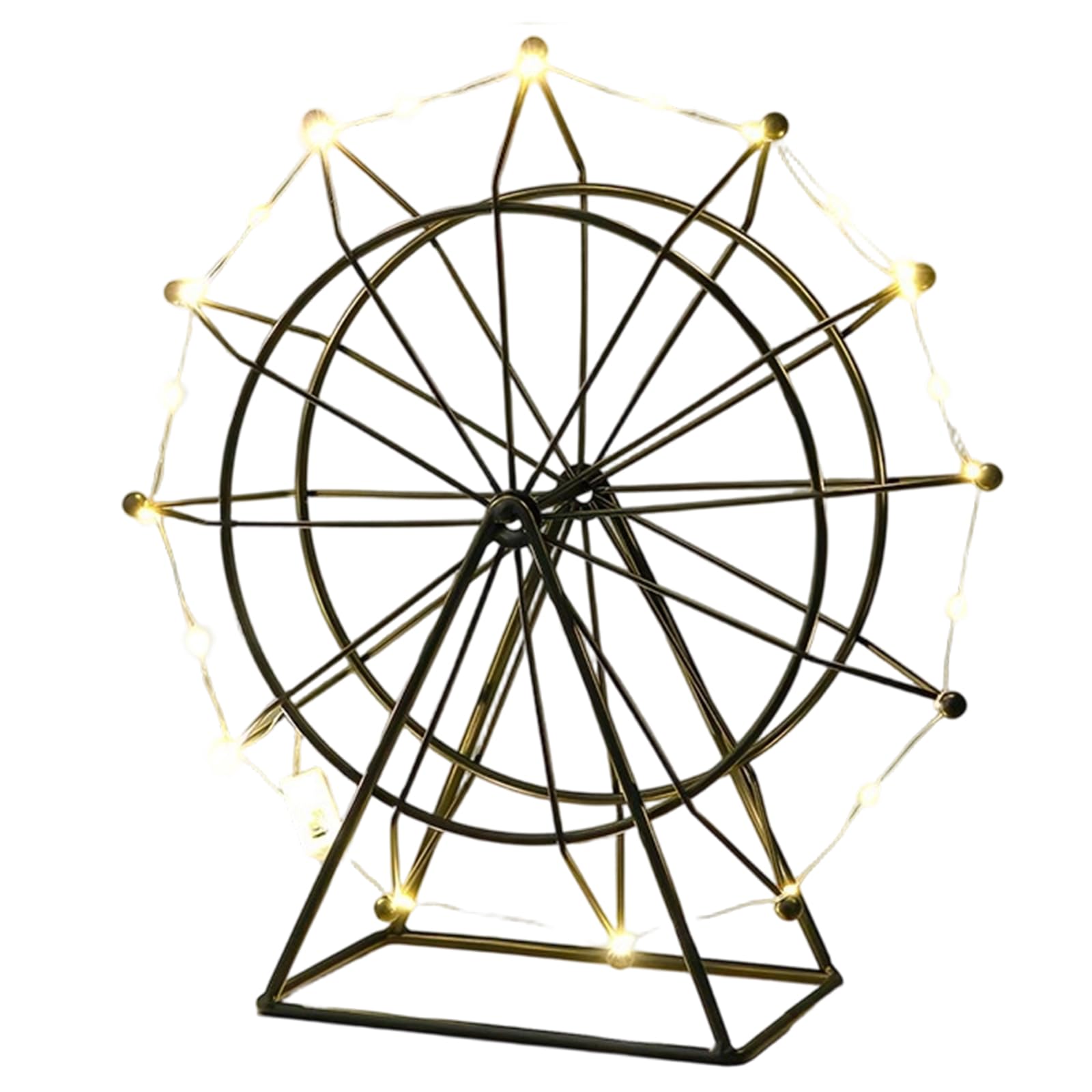 ordinarYone Iron Ferrises Wheel Home Decors Accents Ferrises Wheel Bookshelfs Decors Ornament Art Sculpture Housewarmings